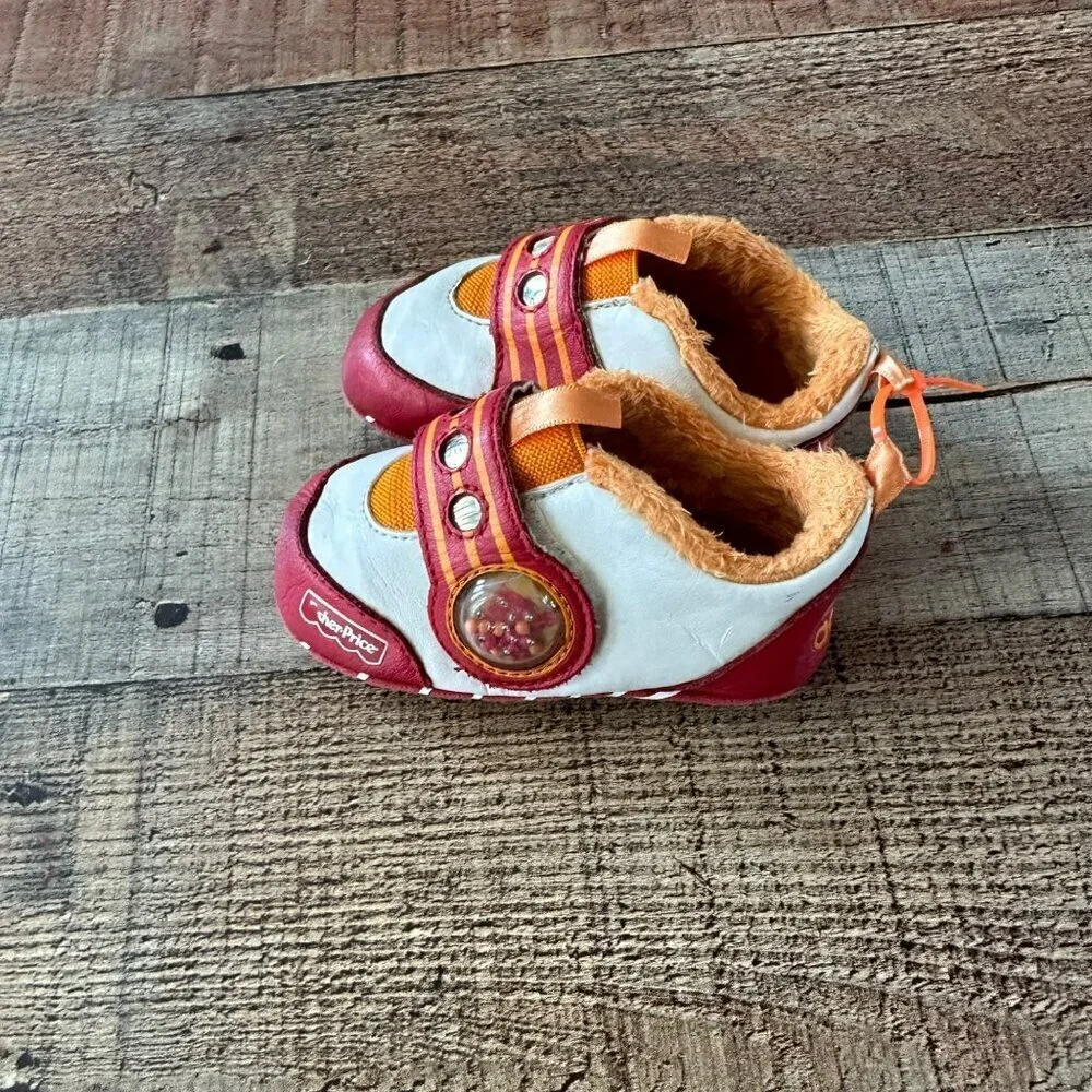 Adidas Fisher Price Vintage Baby Boys Red Orange Crib Shoes